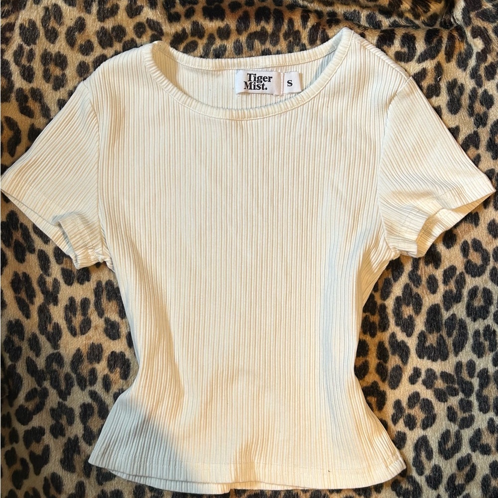 Tiger Mist White Baby Tee